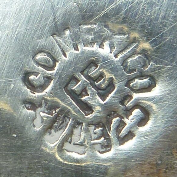 Vintage Taxco Mexico Maple Leaf Blue Mother of Pearl Inlay Brooch Pin - Picture 5 of 5